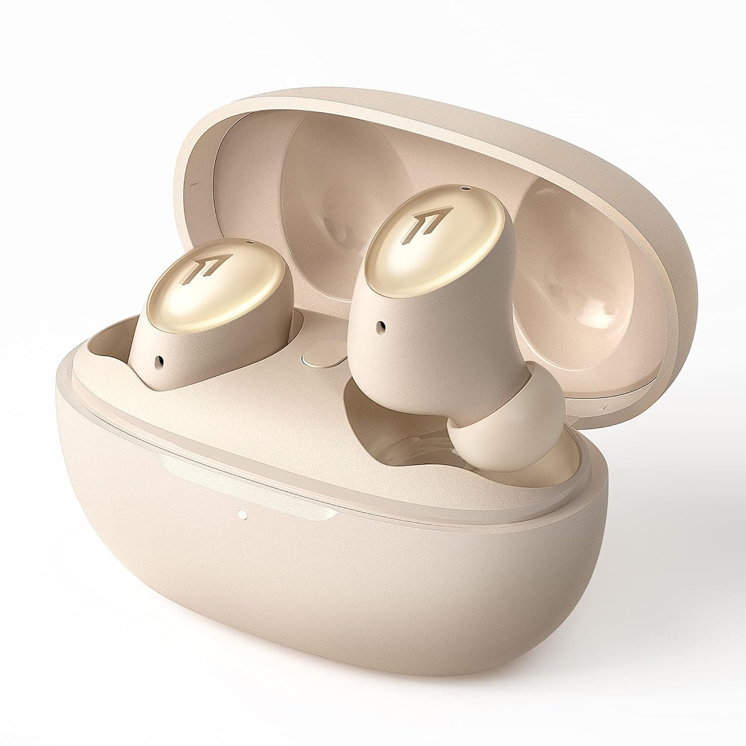 1MORE ColorBuds 2 Bluetooth Headphones, Active Noise Cancellation, Bluetooth 5.2 Wireless Earphones, cVc 8.0 Mic, Personalized SoundID, Wireless Fast Charging, 24 Hours Playback, IPX5, Gold