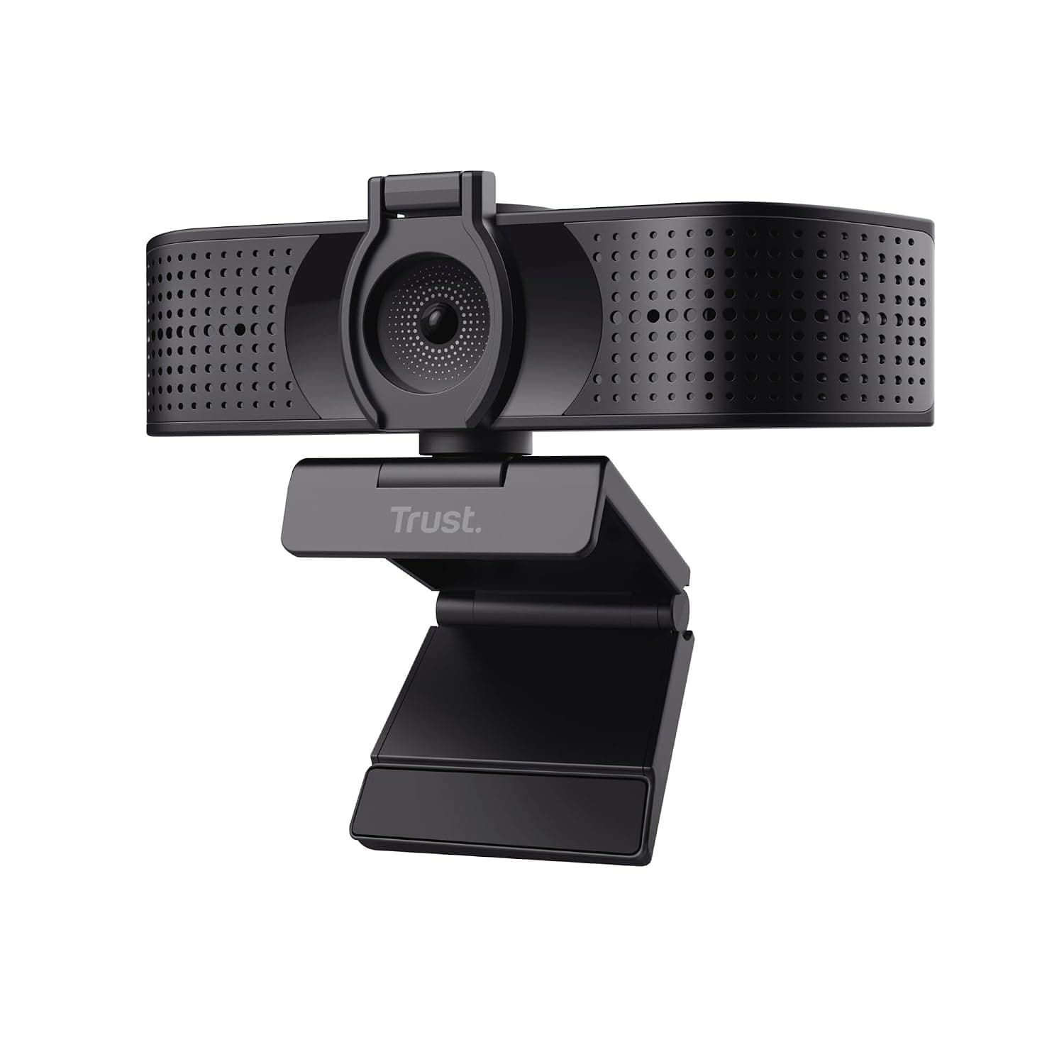 Trust Teza 4K Ultra HD Webcam 3840x2160 with Autofocus, Black | 2 Integrated Microphones, 30 FPS, USB Plug & Play, Web Camera for Teams Zoom Skype PC Laptop Mac Macbook