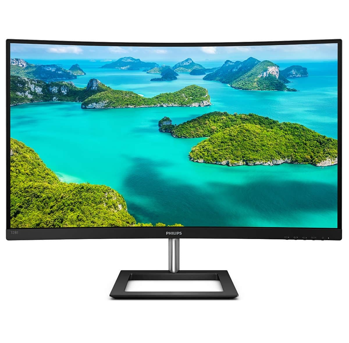 Philips 328E1CA - 32 inch Curved 4K Monitor, 60Hz, 4ms, VA, Speakers, Flicker Free, Adaptive Sync (3840 x 2160 @ 60 Hz, 250 cd/m², 4 ms, HDMI2.0 / DP1.2)