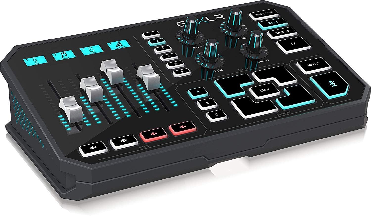 TC Helicon GoXLR Revolutionary Online Broadcaster Platform with 4-Channel Mixer, Motorized Faders, Sound Board and Vocal Effects, Supports Windows 7, 8, 10 & 11, Black