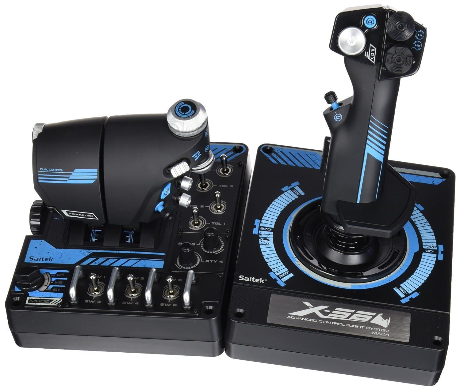 Logitech G Pro Flight X56 Rhino HOTAS (Renewed)