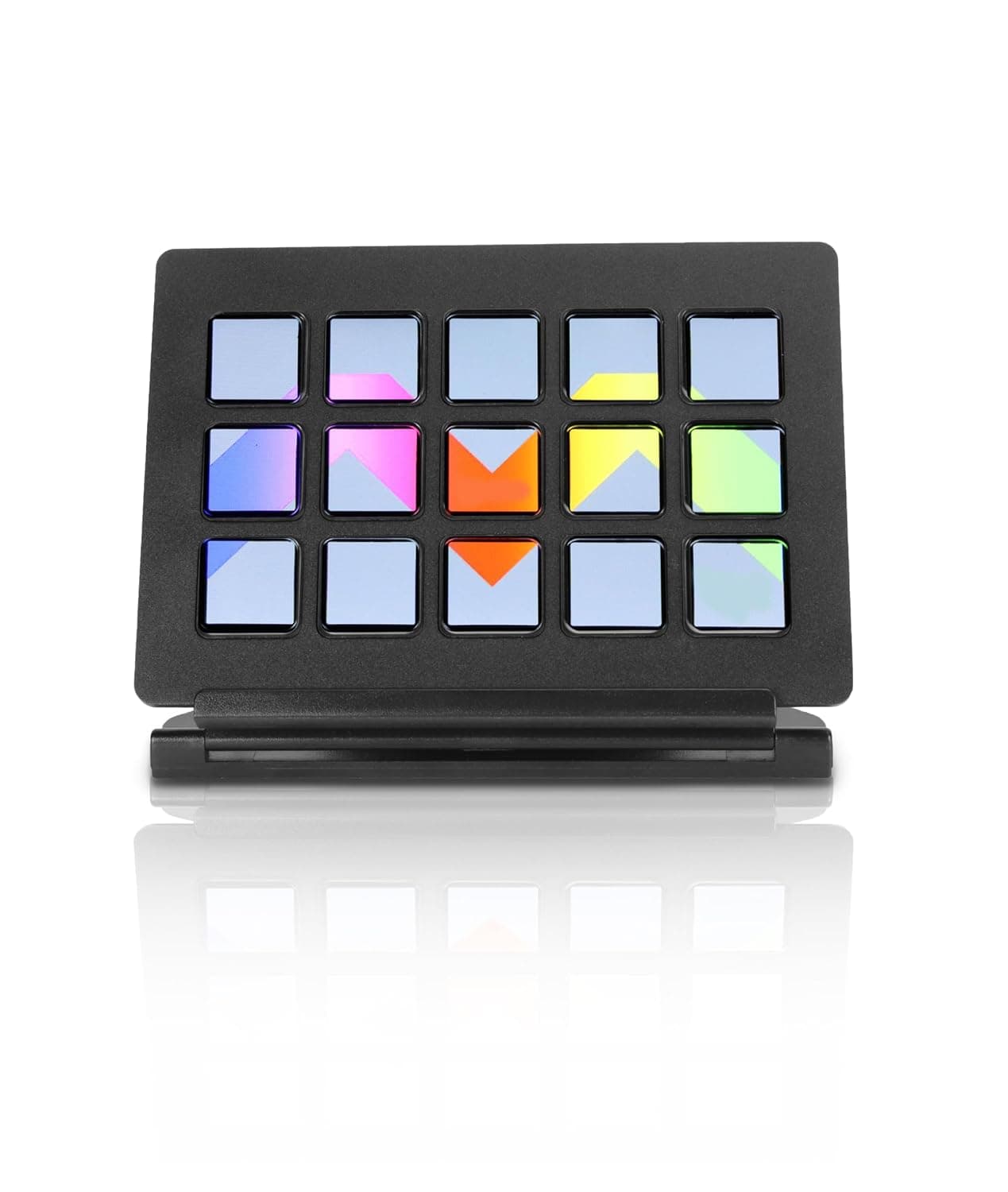 Gugxiom LCD Custom Keyboard, 15 Keys Programmable Keypad, One Key Operation Software Trigger Macro Keyboard for Elgato 4KCU, for OBS, for Twitch, for YouTube