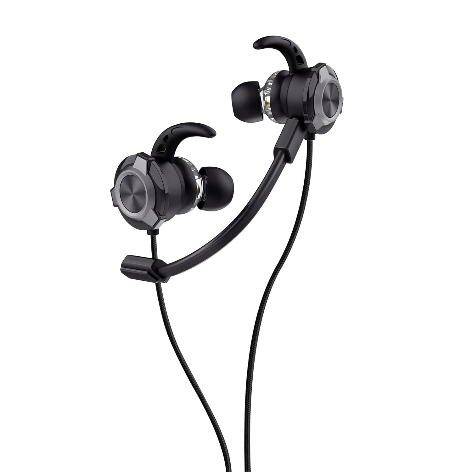 GXTrust Pine Gaming Earbuds Wired for Nintendo Switch PS5 PS4 Xbox Phones | In-Ear, 3.5mm, with Detachable Microphone, In-line Control, Hardcase Included