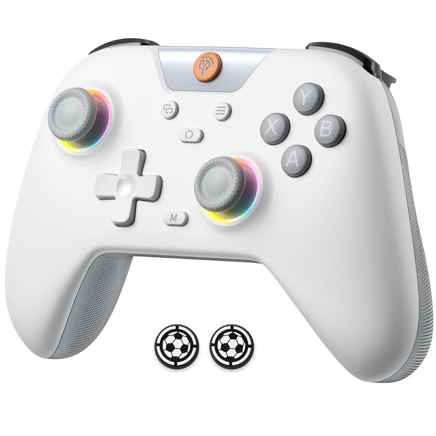 EasySMX X05 Wireless PC Controller with Hall Triggers Joysticks, Bluetooth Game Gamepad Controller with RGB Lights, No Drift Deadzone Gaming Controller for PC Android iphone Switch Steam