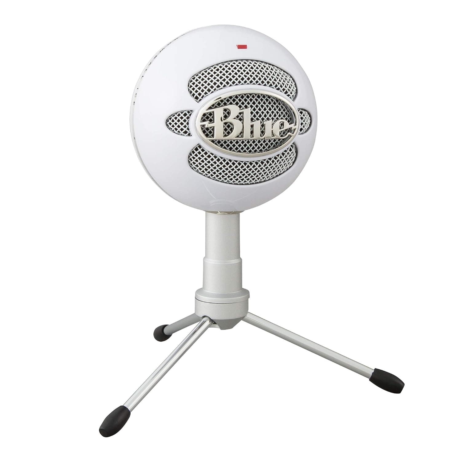 Blue Snowball iCE USB Mic for Recording, Streaming | Podcasting, Gaming on PC and Mac, Condenser Microphone with Cardioid Capsule, Adjustable Desktop Stand, Plug 'n Play - White