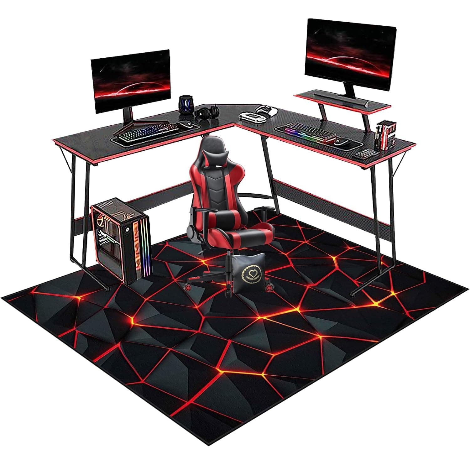 Chair Mat Office Chair Mat for Hard Floor, Desk Chair Mat Large, Chair Floor Mat for Low Pile Carpet Floors, 200 x 300 cm Computer Chair Mat for Furniture Wooden Floor Protector for Home Office