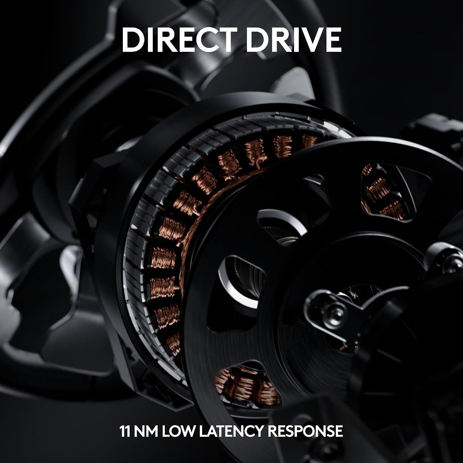 Logitech G PRO Racing Wheel, PC, Simulated Steering Wheel | Direct Drive 11 Nm, TRUEFORCE, Magnetic Shifters, Dual Clutch, OLED, Quick Release, PRO Layout - Black