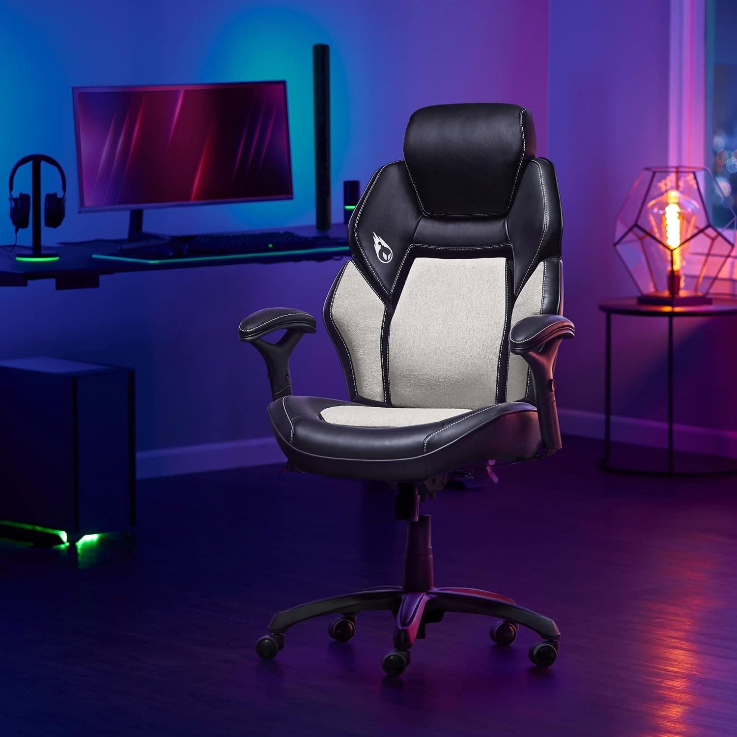 DPS 3D Insight Gaming Chair with Adjustable Headrest (White)