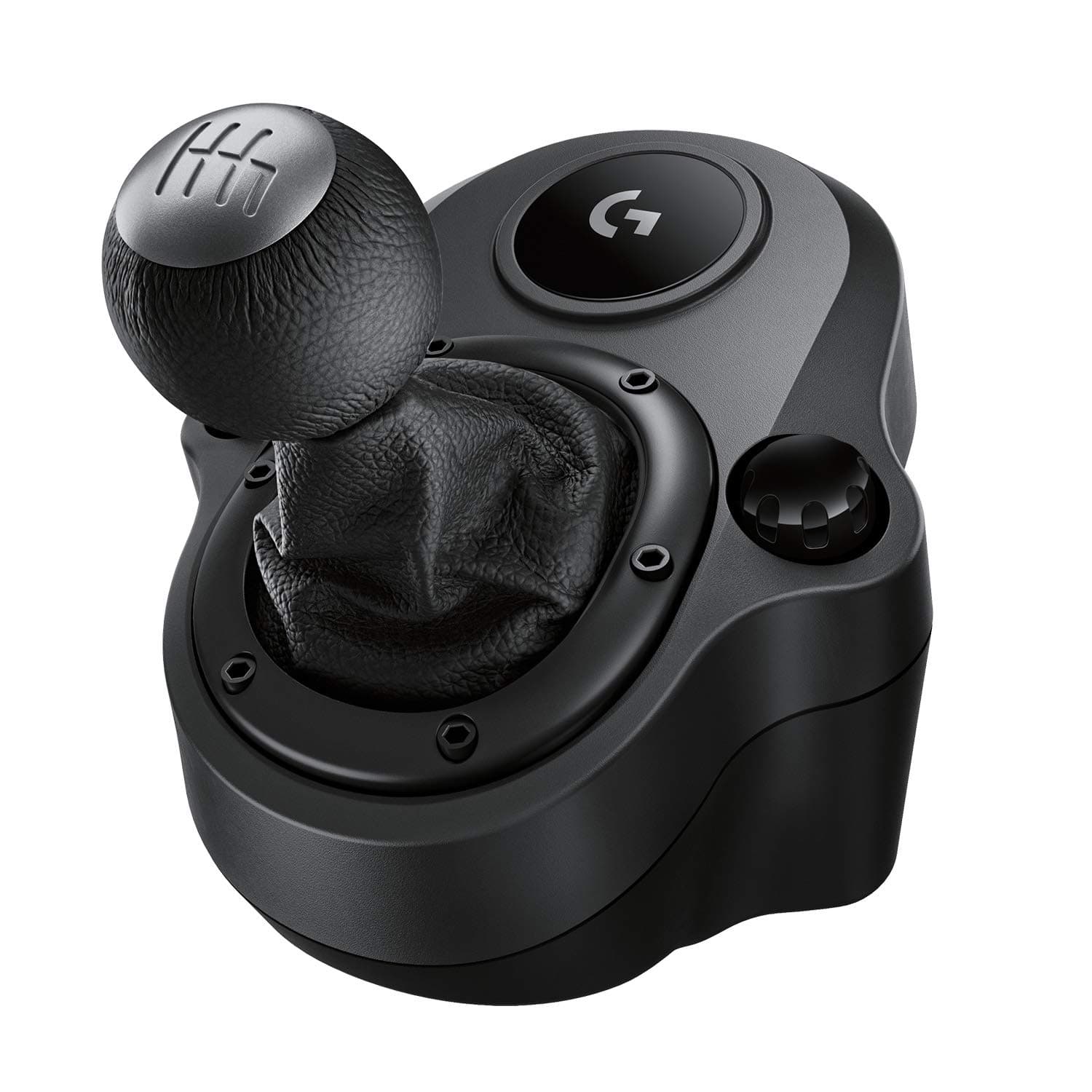 Logitech G Driving Force Racing Wheels Shifter for G29 | G920 & G923, 6 Speed, Push Down Reverse Gear, Steel and Leather Construction - Black