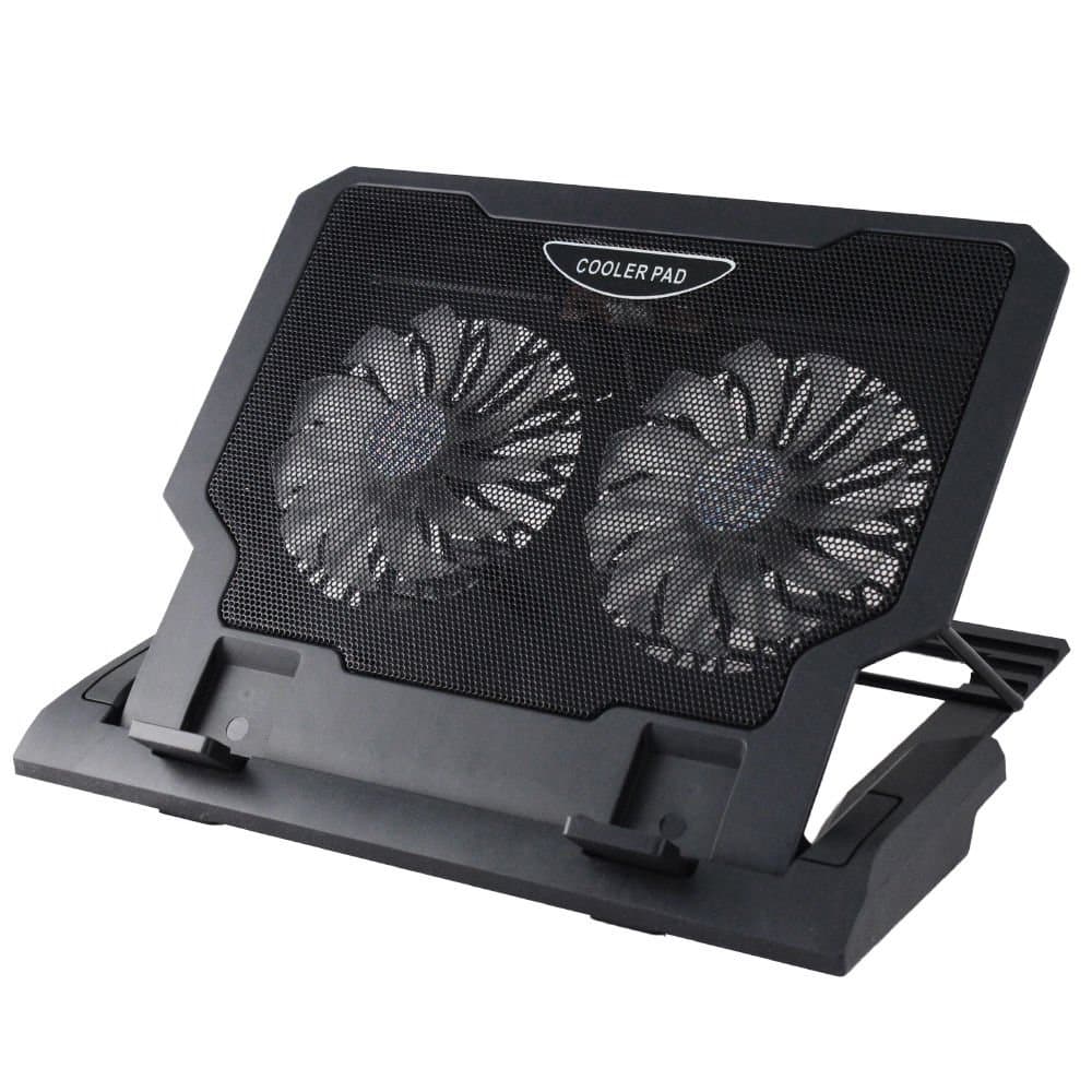 LAPTOP COOLER STAND 2 LARGE FANS TILT FOR 15 17 INCH LAPTOP COOLING PAD L136
