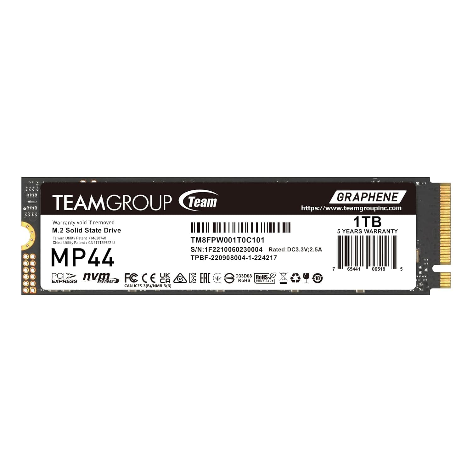 TEAMGROUP MP44 SLC Gen 4x4 M.2 2280 PCIe 4.0 Cache with NVMe for Laptop and Desktop and NUC and NAS SSD Read/Write Speed up to 7200/6200MB/s TM8FPW001T0C101