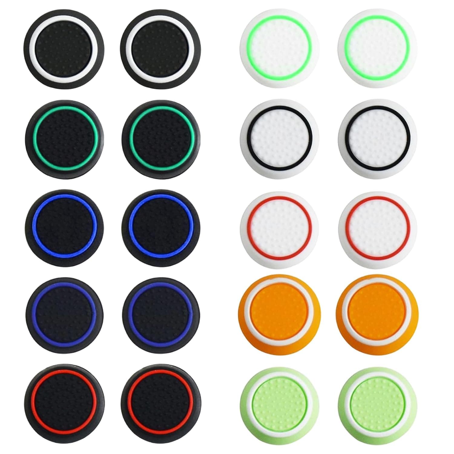 Thumb Grip Joystick Caps for PS5/PS4 Controller, 20 Pcs Silicone Non-slip Controller Grips, Thumb Grips, Thumbstick Caps Compatible with PS4 / PS5 / Xbox/Controllers Grip