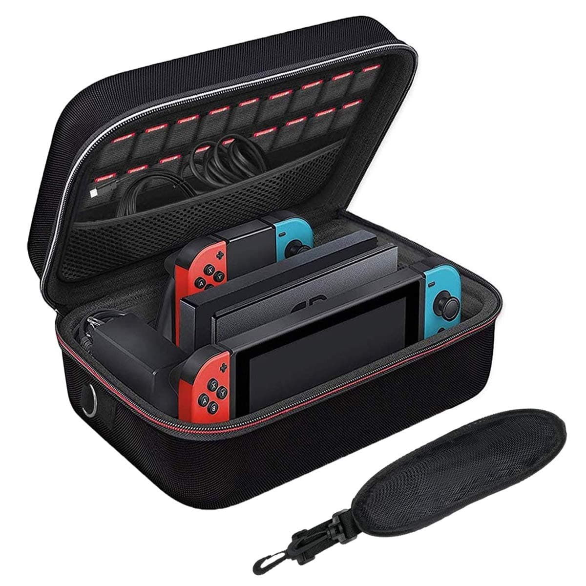AOPUTTRIVER Nintendo Switch Carrying Case Nintendo Switch Case Protective Hard Shell Travel Carry Case Compatible with Nintendo Switch Console & Joycon