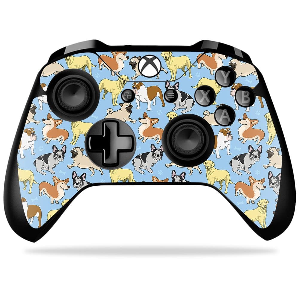 MightySkins Skin For Microsoft Xbox One X Controller - Puppy Party | Protective, Durable, and Unique Vinyl Decal wrap cover | Easy To Apply, Remove, and Change Styles | Made in the USA