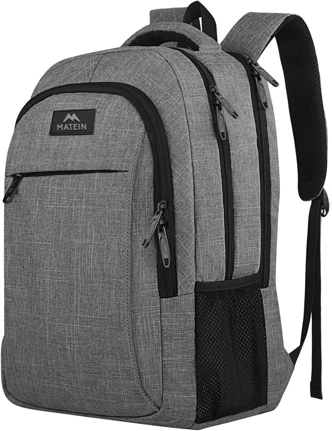 MATEIN Travel Laptop Backpack, Work Bag Lightweight Laptop Bag, Grey | Anti Theft Business Backpack, Water Resistant School Rucksack Gift for Men and Women