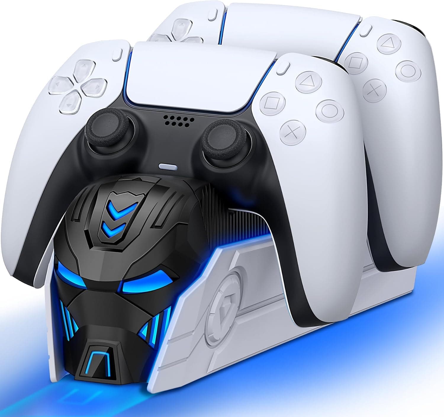 HEYLICOOL PS5 Controller Charger Station for Playstation 5-Fast Charger for DualSense Edge PS5 Controller Stand Charger Dock-LED PS5 Controller Charging Station Accessories