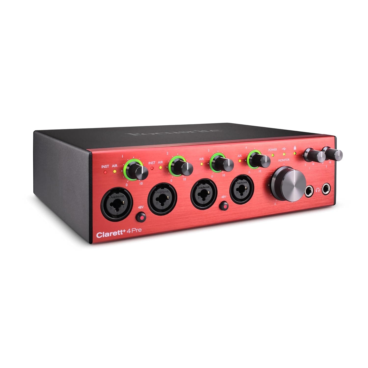Focusrite Clarett+ 4Pre 18-In/8-Out USB-C Audio Interface