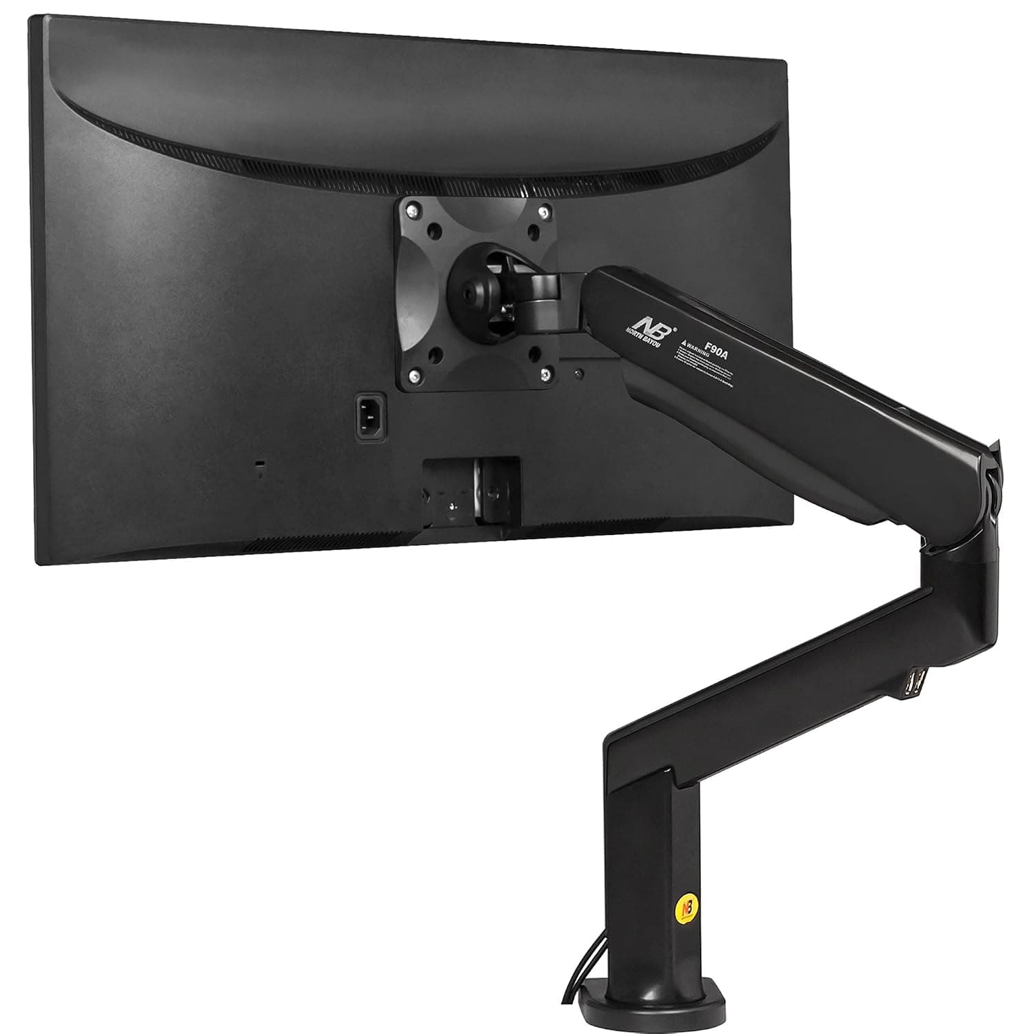 NB North Bayou Monitor Desk Mount Stand Full Motion Swivel Monitor Arm Tension Spring for 22''-32'' Computer Monitor from 4.4-17.6 lbs (Black)