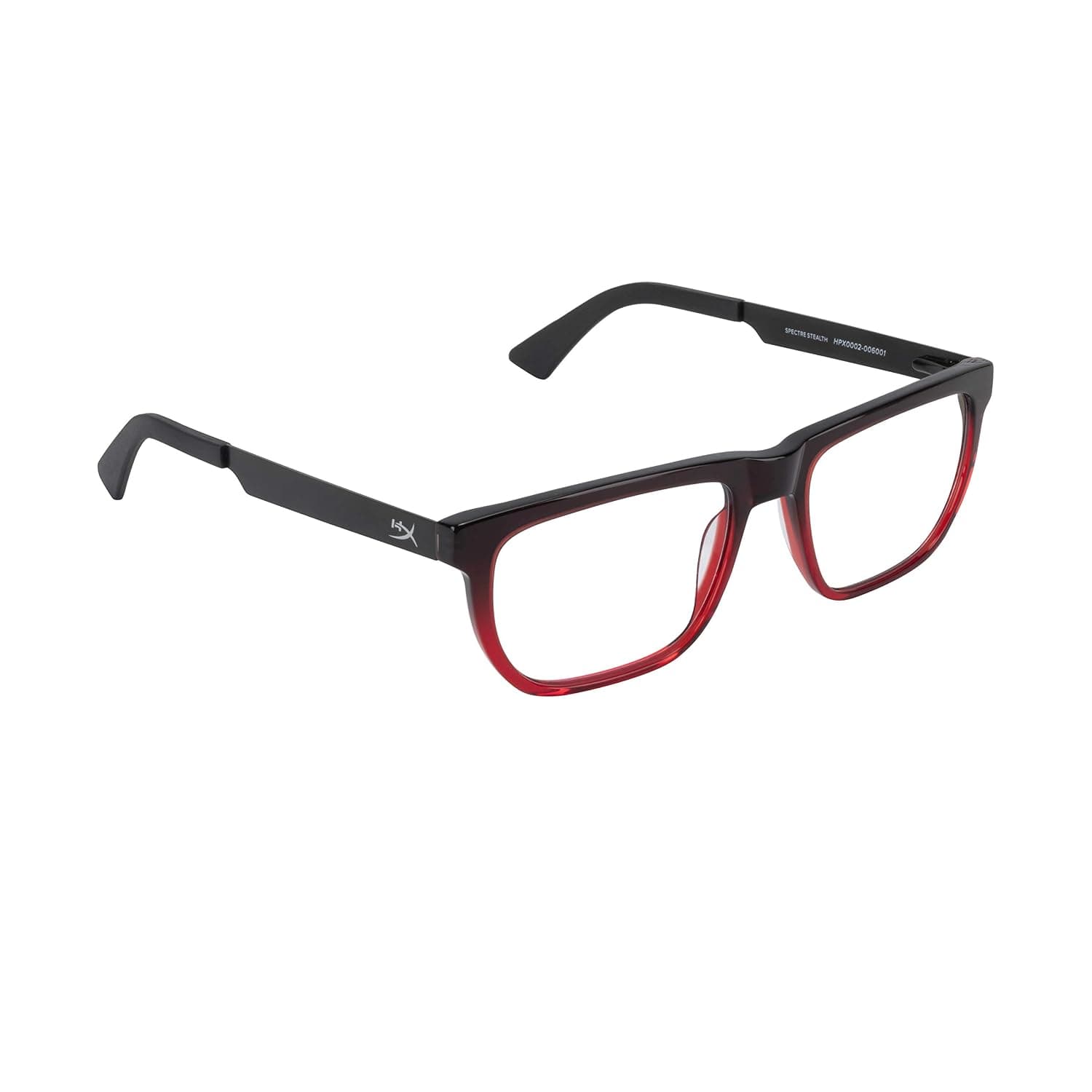 HyperX Gaming Eyewear, Clear,red, Square Medium/Large