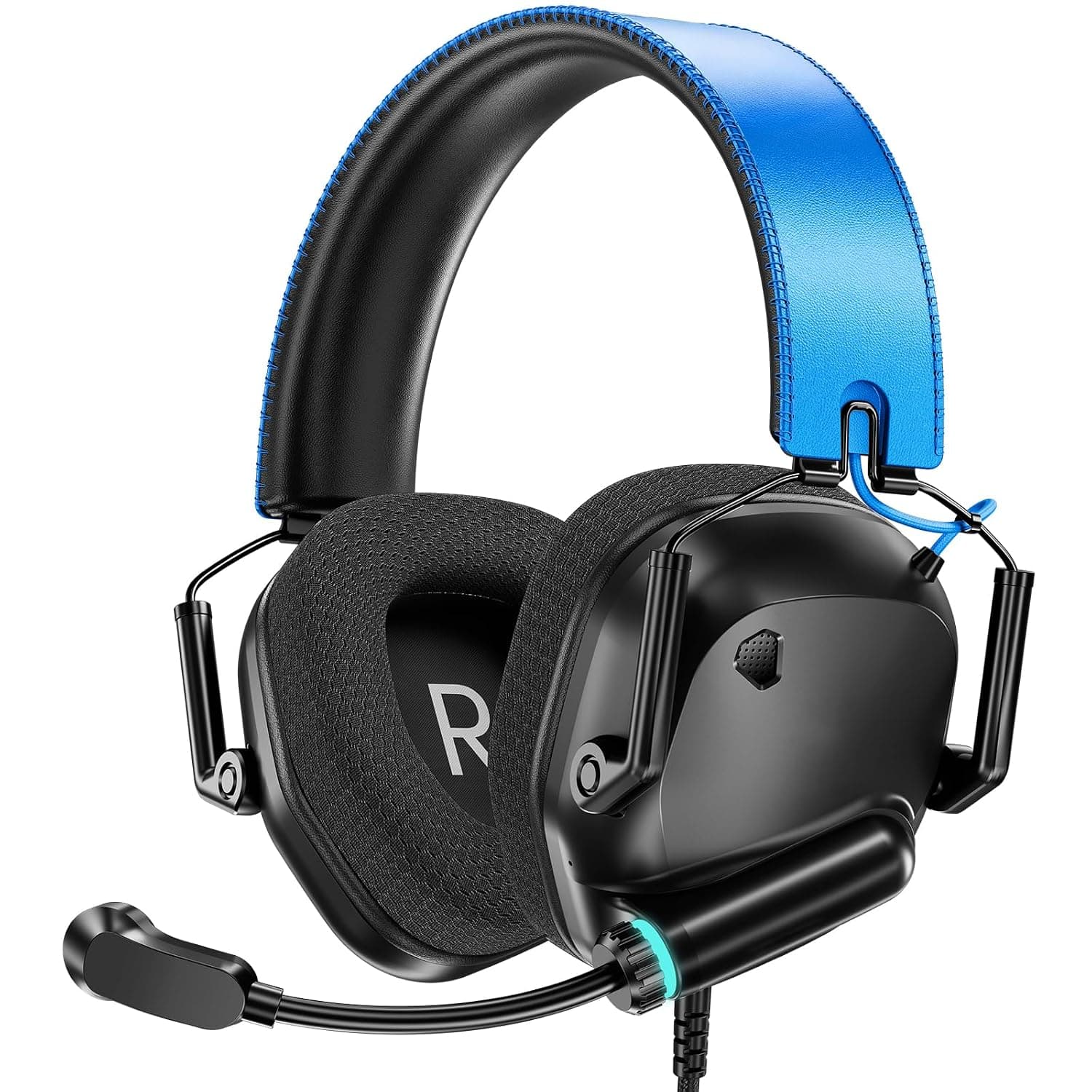 Wired Headphones for PS5, PS4, Switch,Xbox One, Xbox One X/S,Xbox Series X|S,PC, Wired Gaming Headset with Stereo Sound Noise Cancelling Mic Headphones with 3.5mm Jack, Memory Foam Earpads for Comfort