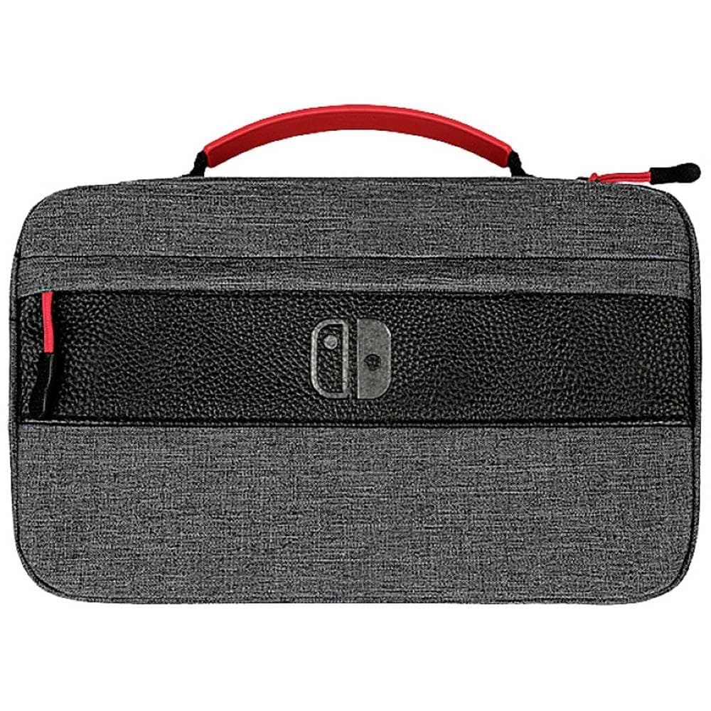 PDP Gaming Officially Licensed Switch Commuter Case - Elite edition - Semi-Hardshell Protection - Protective PU Leather - Holds 14 Games - Works with Switch OLED and Lite - Fine for Travel