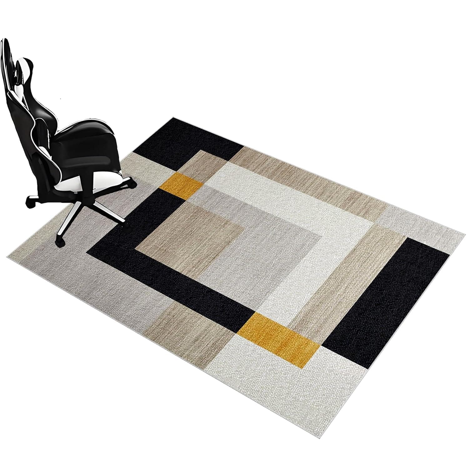 YUEAENK Office chair carpet protector 90 x 150 cm Under Desk Rug for Rolling Computer Chair Gaming Chair Mat Home Office Desk Chair Mat for Carpet Office Chair Mat for Hardwood Floors