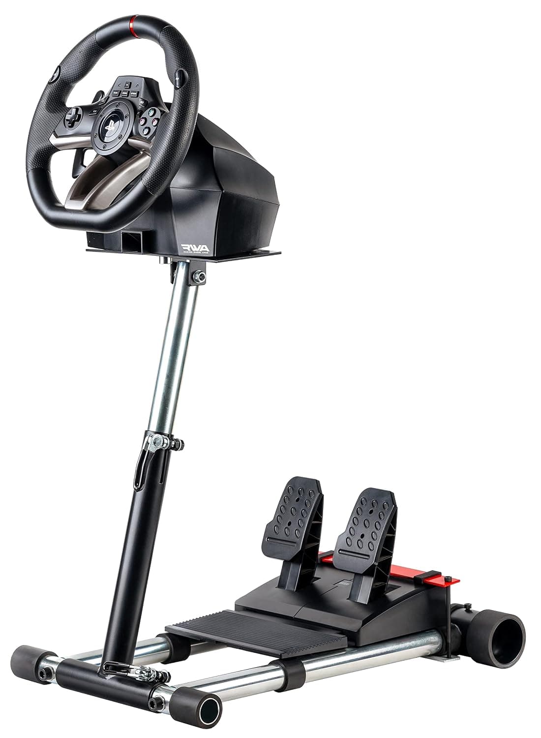 Wheel Stand Pro DELUXE V2 Steering Wheel and Pedal Stand for Hori Overdrive and Apex