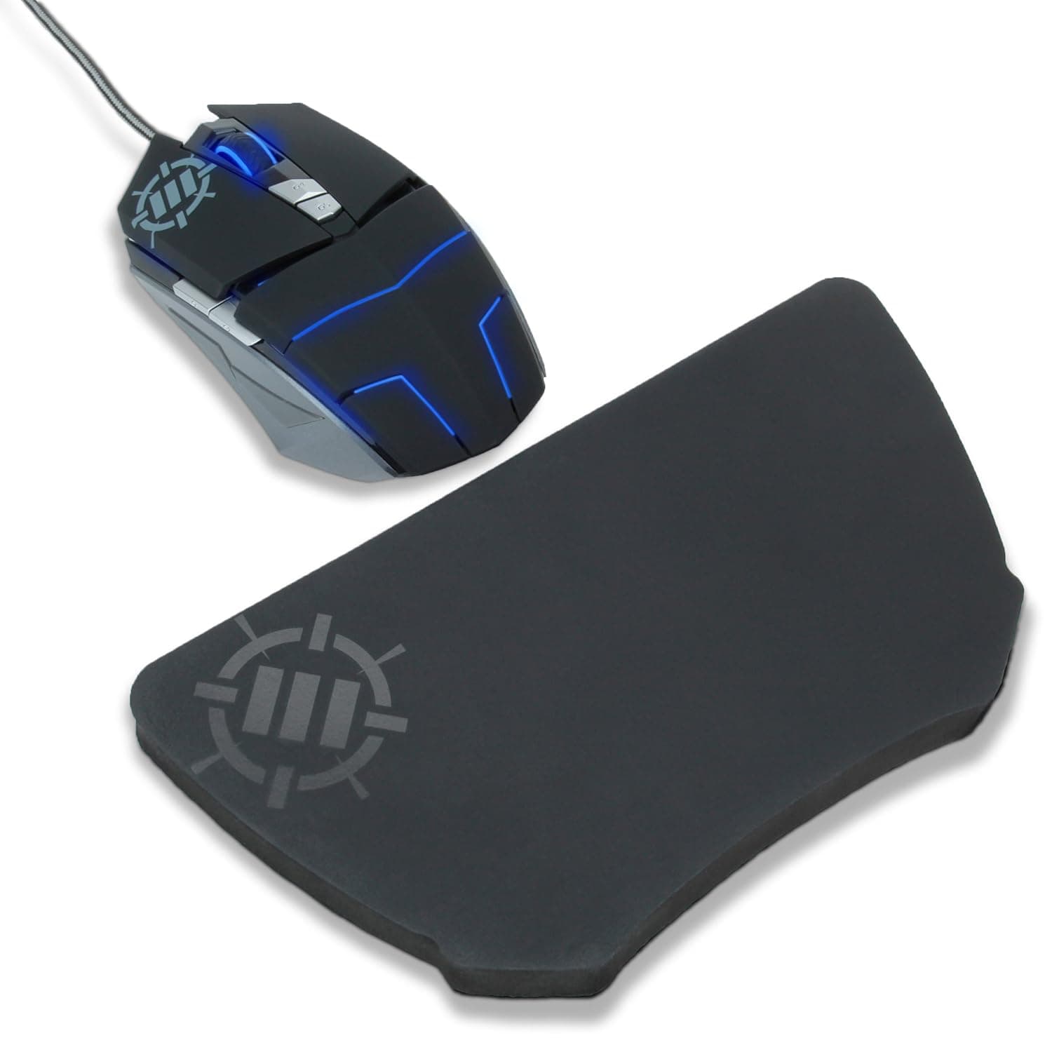 ENHANCE Wrist Rest Support Pad for Gaming Mouse - PC Gamers/Esports Professionals with Ergonomic Support, Non-Slip Rubber Backing, No-Fray Design