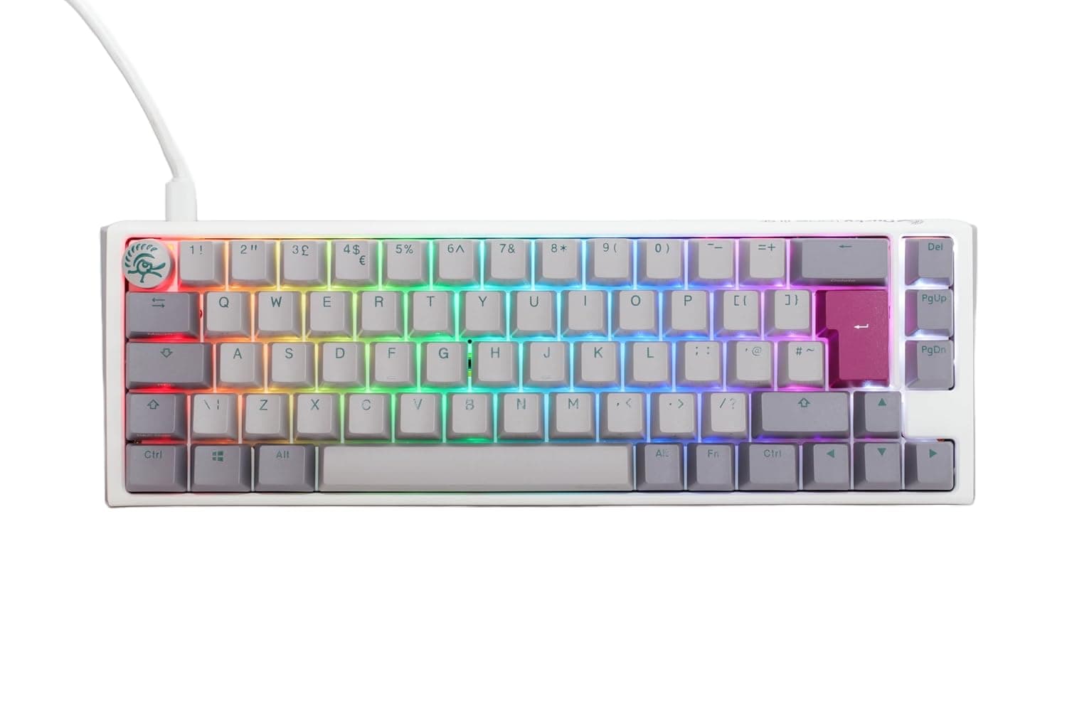 Ducky One3 Mist SF Blue Cherry MX Switch Mechanical Keyboard - UK Layout