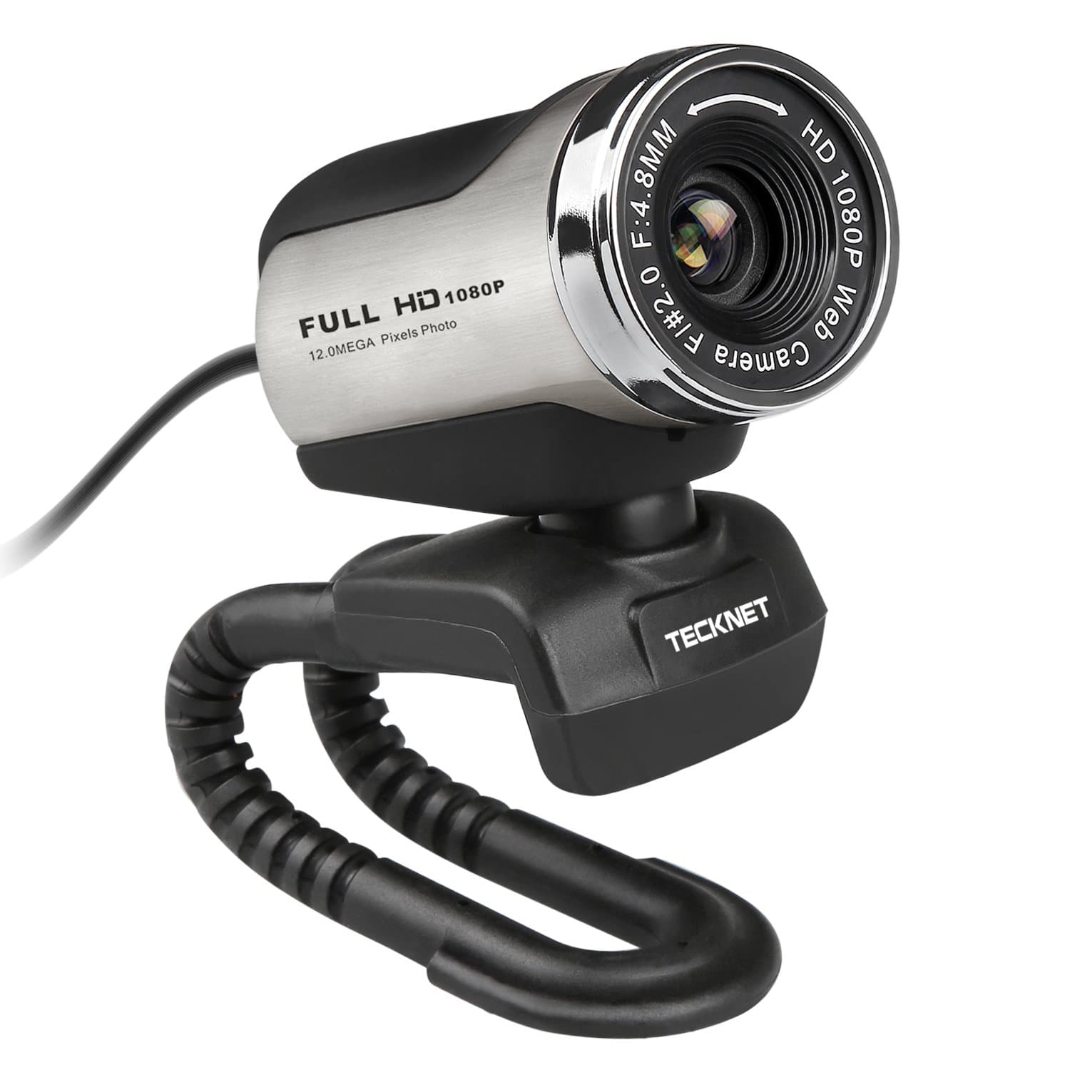 TeckNet® 1080P HD Webcam with Built-in Microphone