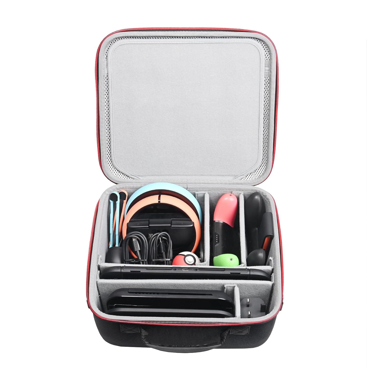 RLSOCO Carry Case for Nintendo Switch 2 ,All in One Case Travel Bag with YKK Zipper for Switch 2 Console,TV Dock,Switch 2 Pro Controller,Joy-Con 2 Charging Grip,AC Charger,Joy-Con 2 Wheel,Game Cards | Travel Storage Bag for Switch 2 Console,TV Dock,Switch 2 Pro Controller,Joy-Con Grip/Joy-Con Wheel,AC Charger,Game Cards