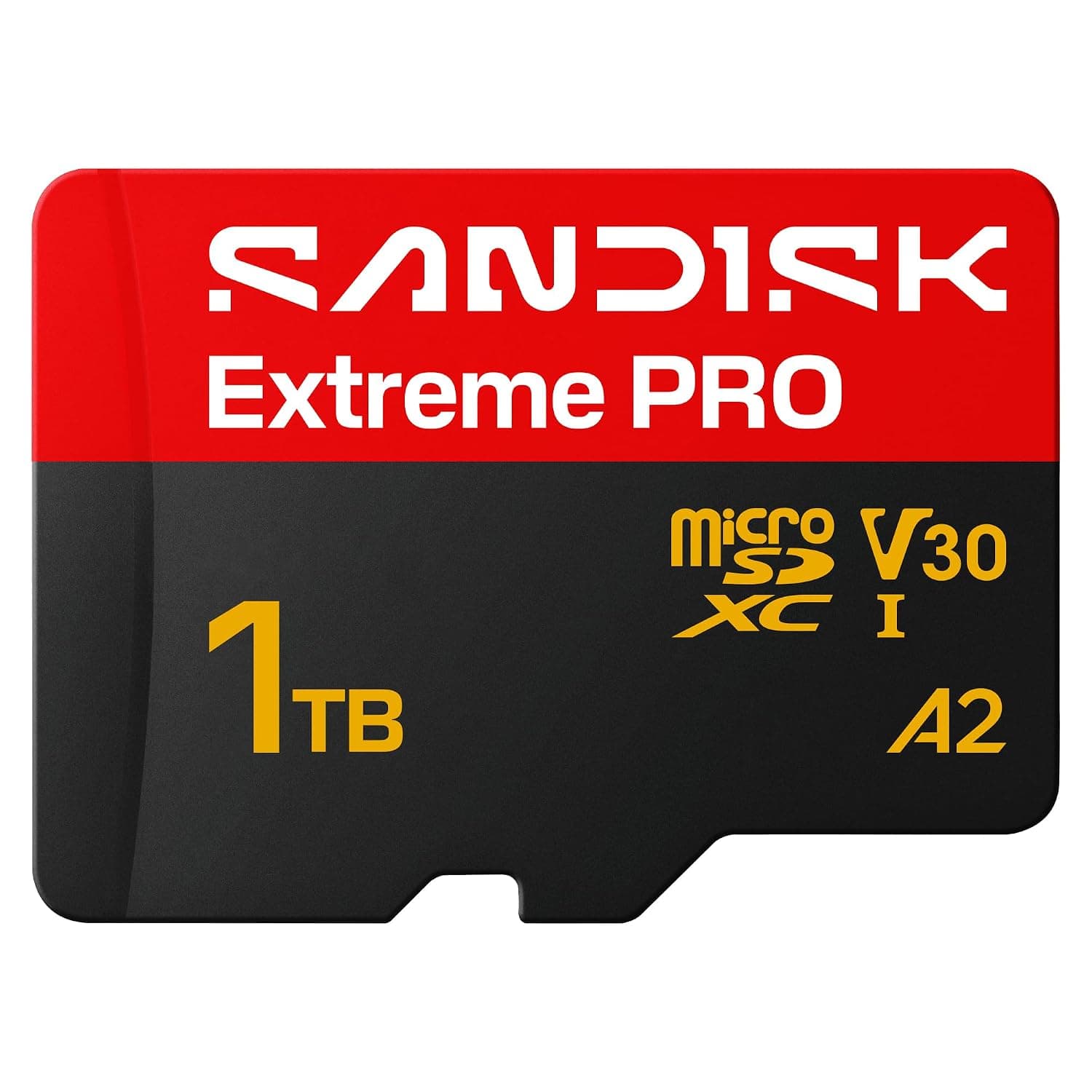 SANDISK Extreme PRO microSD + Adapter 1TB, Up to 250MB/s Read Speeds | UHS-I, V30, 5K, 4K UHD, U3, C10, A2, Ideal for Action Cams, Drones, Android Devices, Laptops, Up to 170MB/s Write speeds
