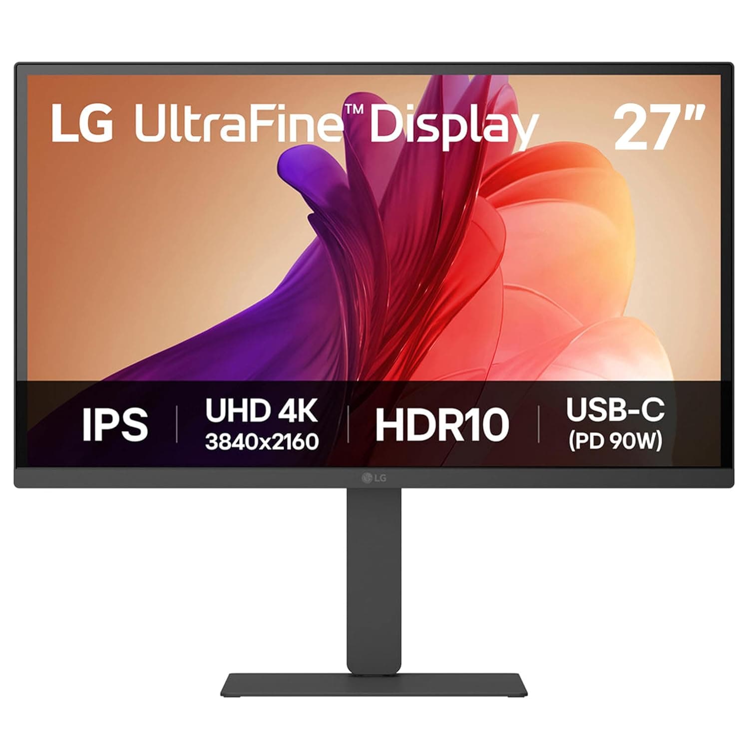 LG UltraFine™ U7 27U730A-B Monitor | 27 inch 4K UHD IPS, Black | 60Hz, 5ms GtG, HDR10, Home & Office Display, Eye Care, Built-in Speakers, HDMI, DP, USB-C with 90W laptop Power Delivery