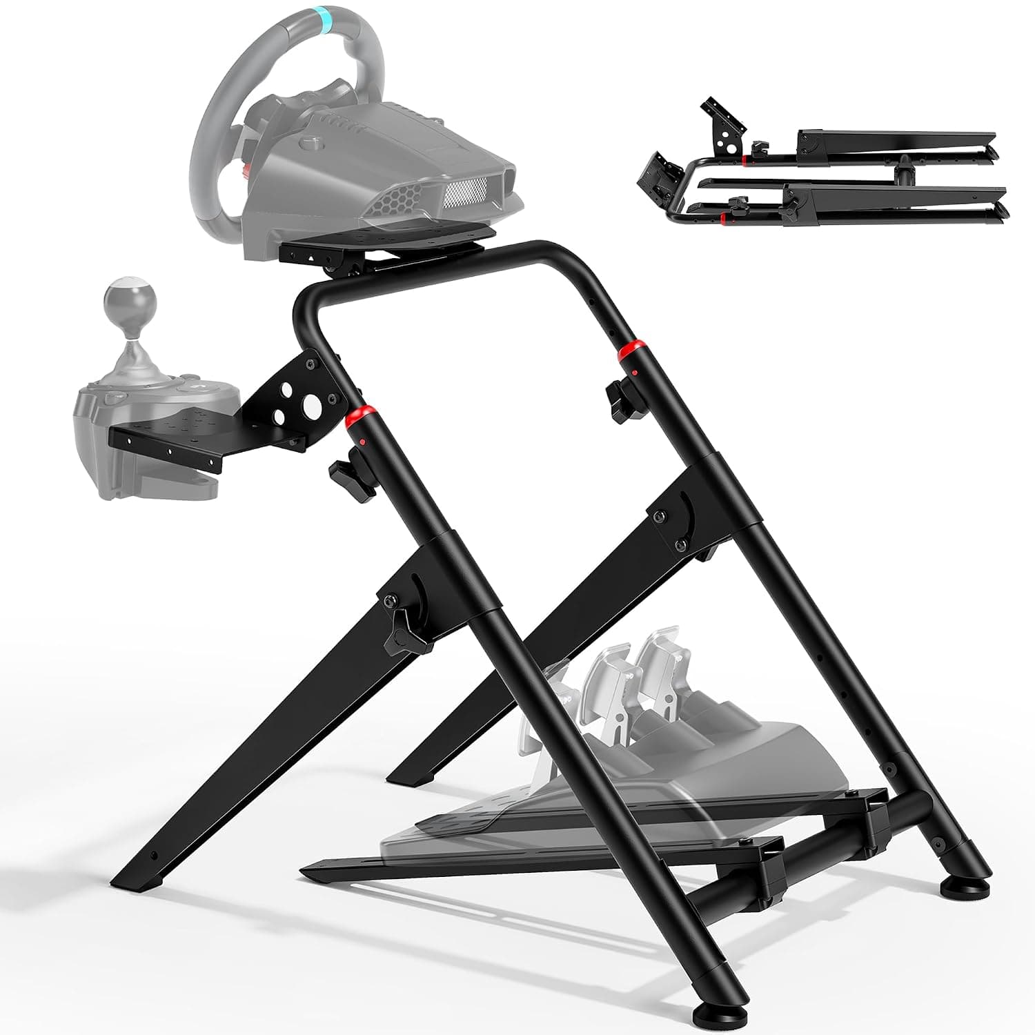 ARES WING Sim Racing Wheel Stand, Foldable Racing Simulator Cockpit | Formula and GT Sim Racing Cockpit Compatible with Fanatec, Thrustmaster, Logitech, Moza, Racing Games on PS5, PS4, Xbox & PC