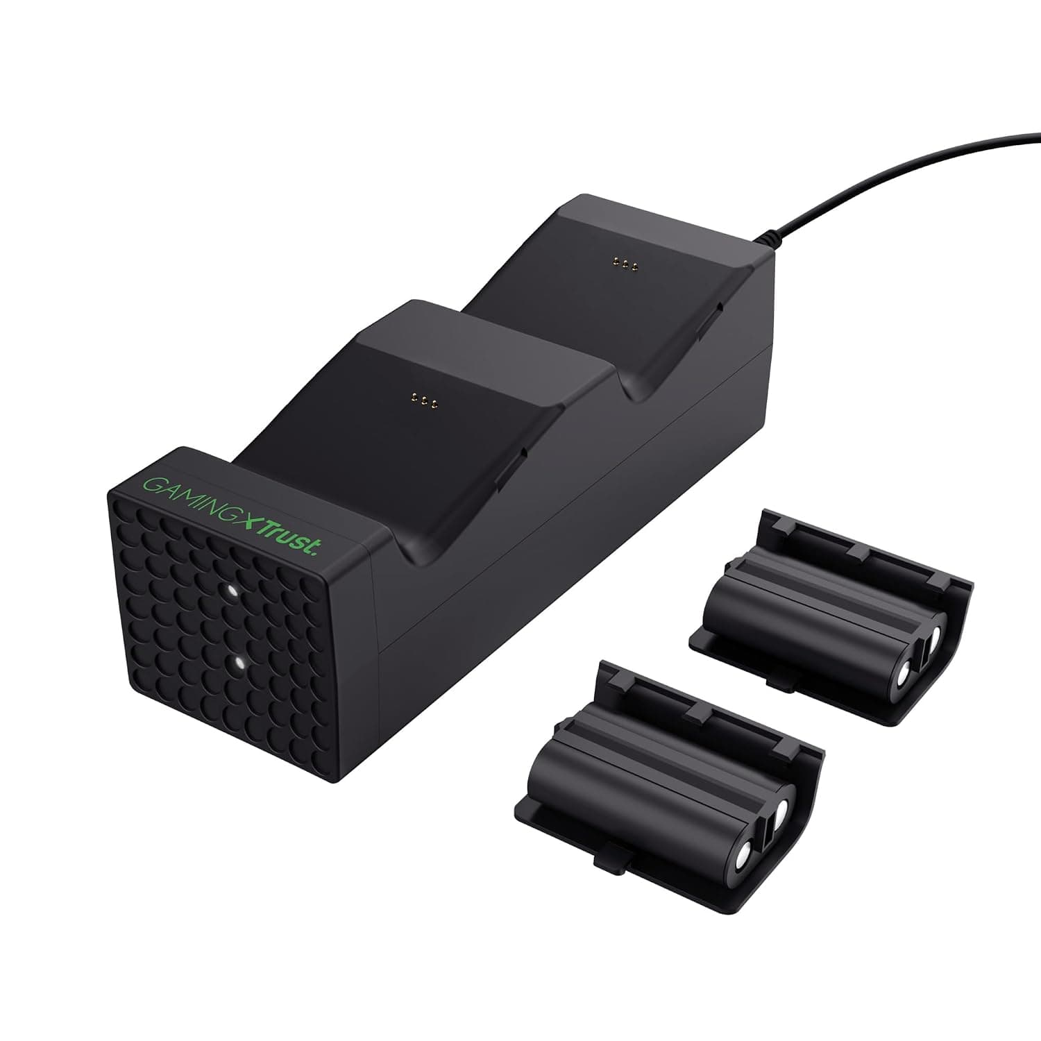 Trust Gaming GXT 250 Duo Charging Dock for Xbox Series X/S Controller, Charger Dock Station XSX - Black