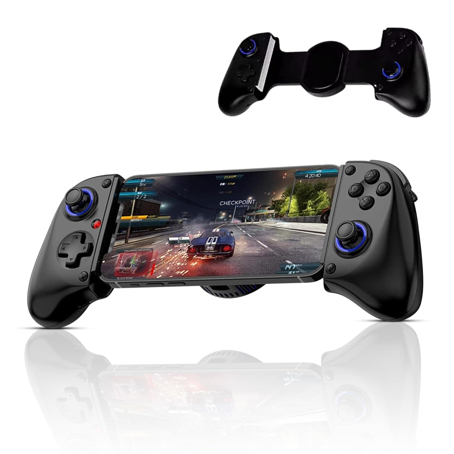 MIBBY D11 Wireless Bluetooth Gaming Controller Hall Triggers & Programmable Macros-Mobile Gamepad with 3D Joystick for Android, iOS, Windows & Switch, Phone Controller for Cloud Gaming & Amazon Luna