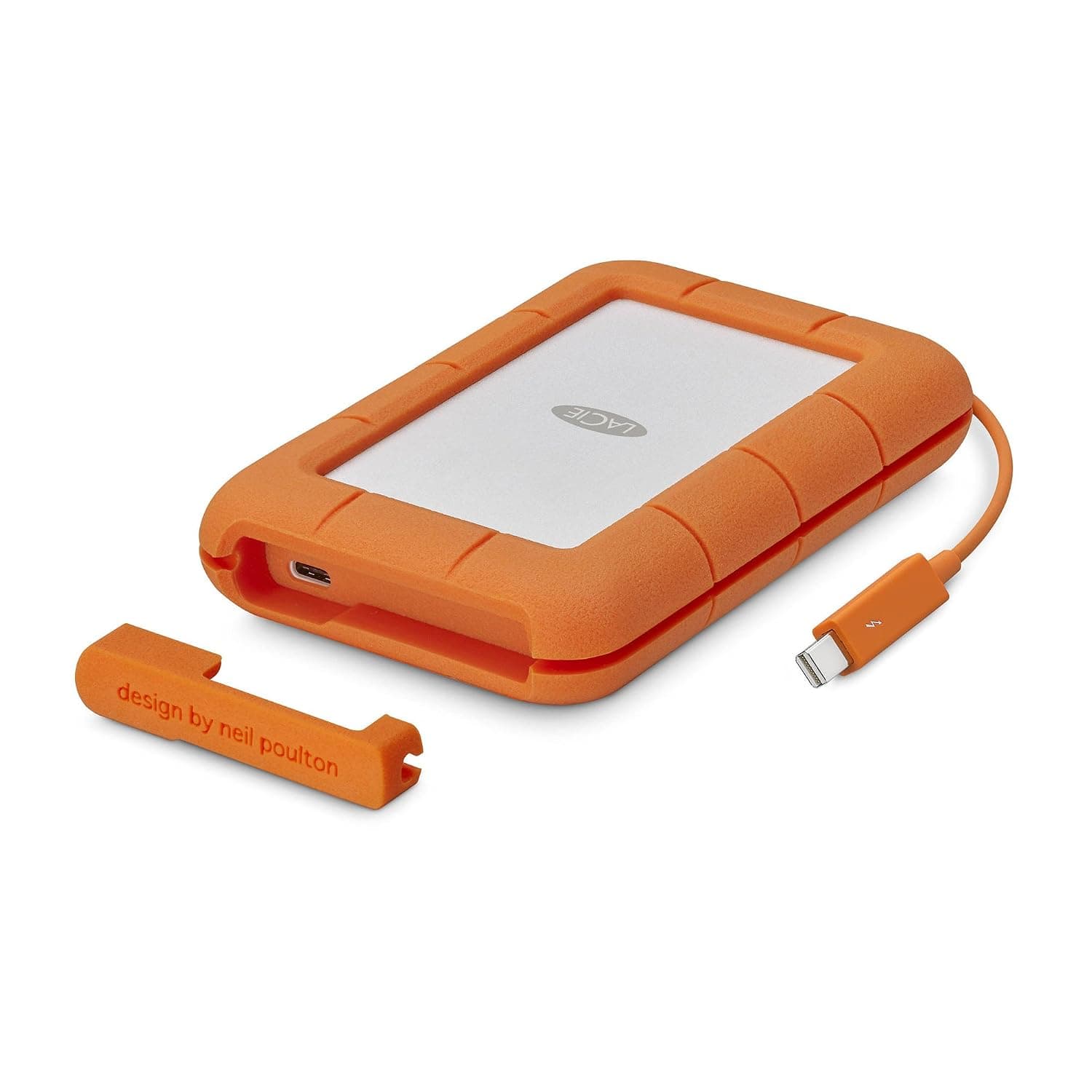LaCie Rugged Thunderbolt USB-C 2TB External Hard Drive Portable HDD – USB 3.0 compatible, Drop Shock Dust Water Resistant, Mac and PC Computer Desktop Workstation Laptop, 1 Mo Adobe CC (STFS2000800) | USB 3.0 compatible, Drop Shock Dust Water Resistant, Mac, PC Computer Desktop Workstation Laptop, 1 Mo Adobe CC (STFS2000800)