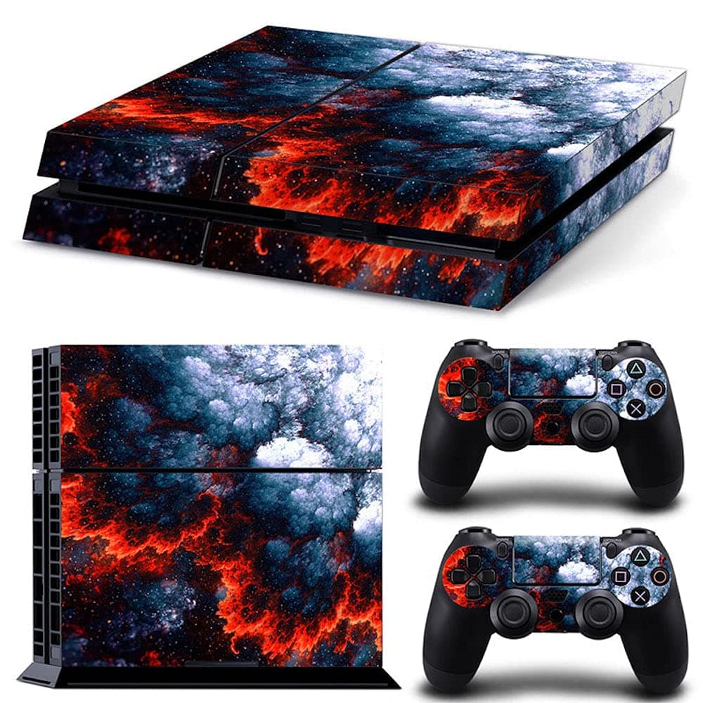 Vinyl Skin Sticker for Playstation 4, Magma PS4 Console and Controllers Skins Wrap Vinyl Sticker Decal Cover