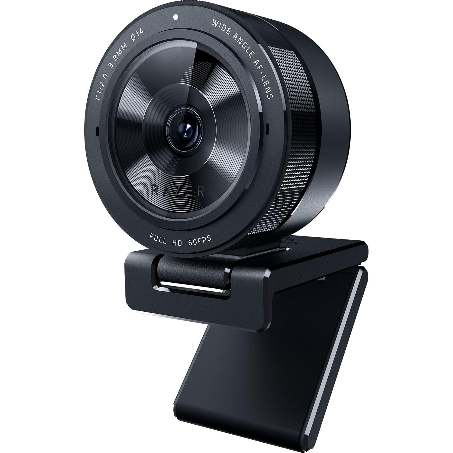 Razer Kiyo Pro - USB Streaming Camera with High-Performance Light Sensor and Stand (Webcam, Full HD Video 1080P, 60 FPS, HDR, Wide-Angle Lens, Open Broadcaster Software, Xsplit) Black