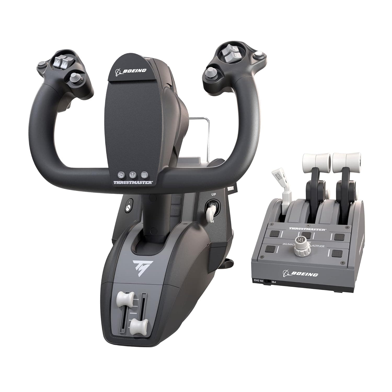 Thrustmaster TCA Yoke Pack - High-Precision Flight Controller and Throttle Quadrant with Official Boeing License for PC and Xbox Series X|S | 787 Dreamliner 1:1 ergonomic replicas, Flight sim equipment, pendular motion, iconic controls, 18 action buttons