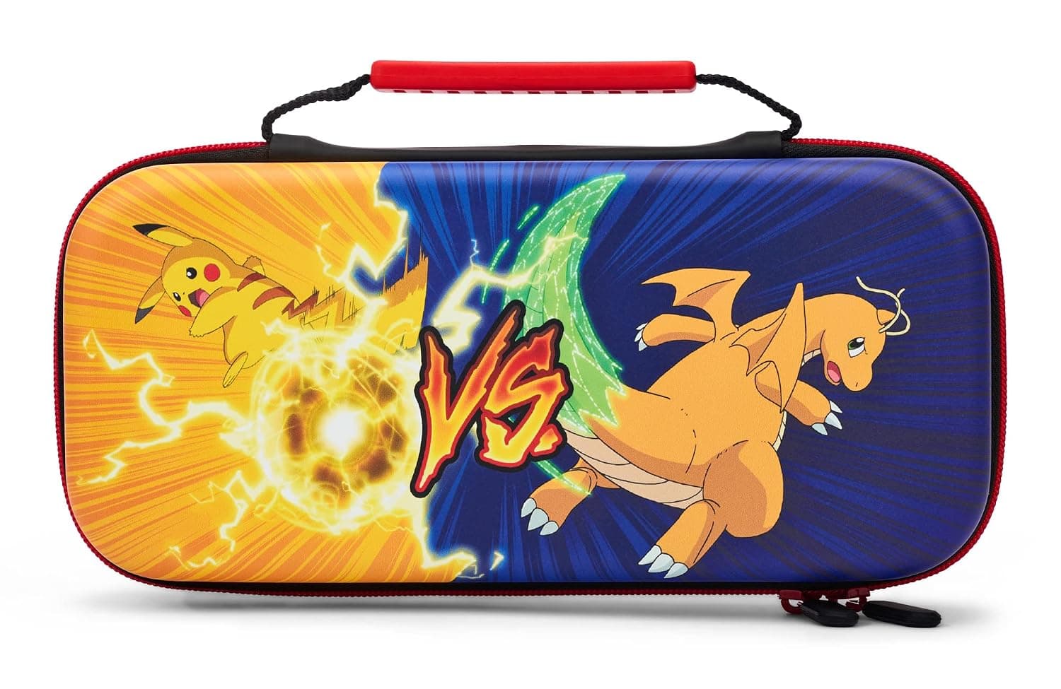PowerA Protection Case for Nintendo Switch, Switch Lite & OLED Model, Hard Shell Protective Pouch with Carry Handle and 9 Game Cards Storage, Official: Pokémon: Pikachu vs. Dragonite