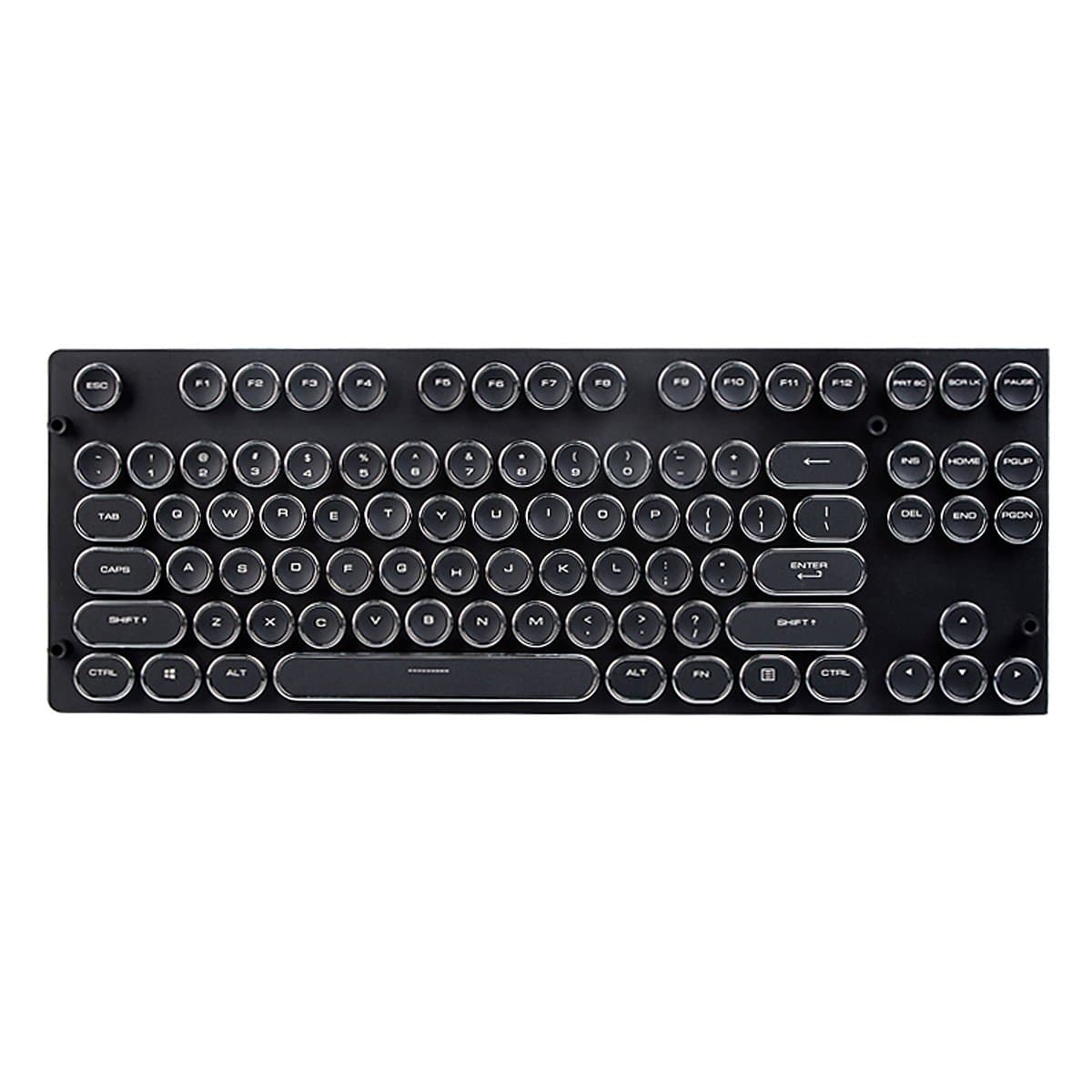 Keycaps Set for Mechanical Gaming Keyboard Retro Steampunk Keycaps 87 keys US Layout Keycaps Retro Vintage Style Magicforce by Qisan