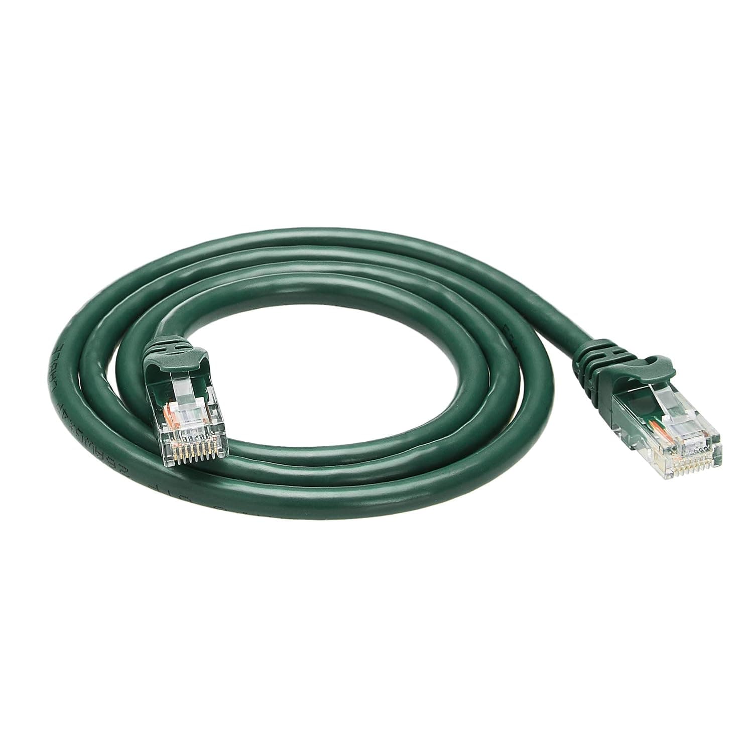 Amazon Basics Snagless RJ45 Cat-6 Ethernet Patch Internet Cable - Pack of 5 - 0.9 Meters, Green