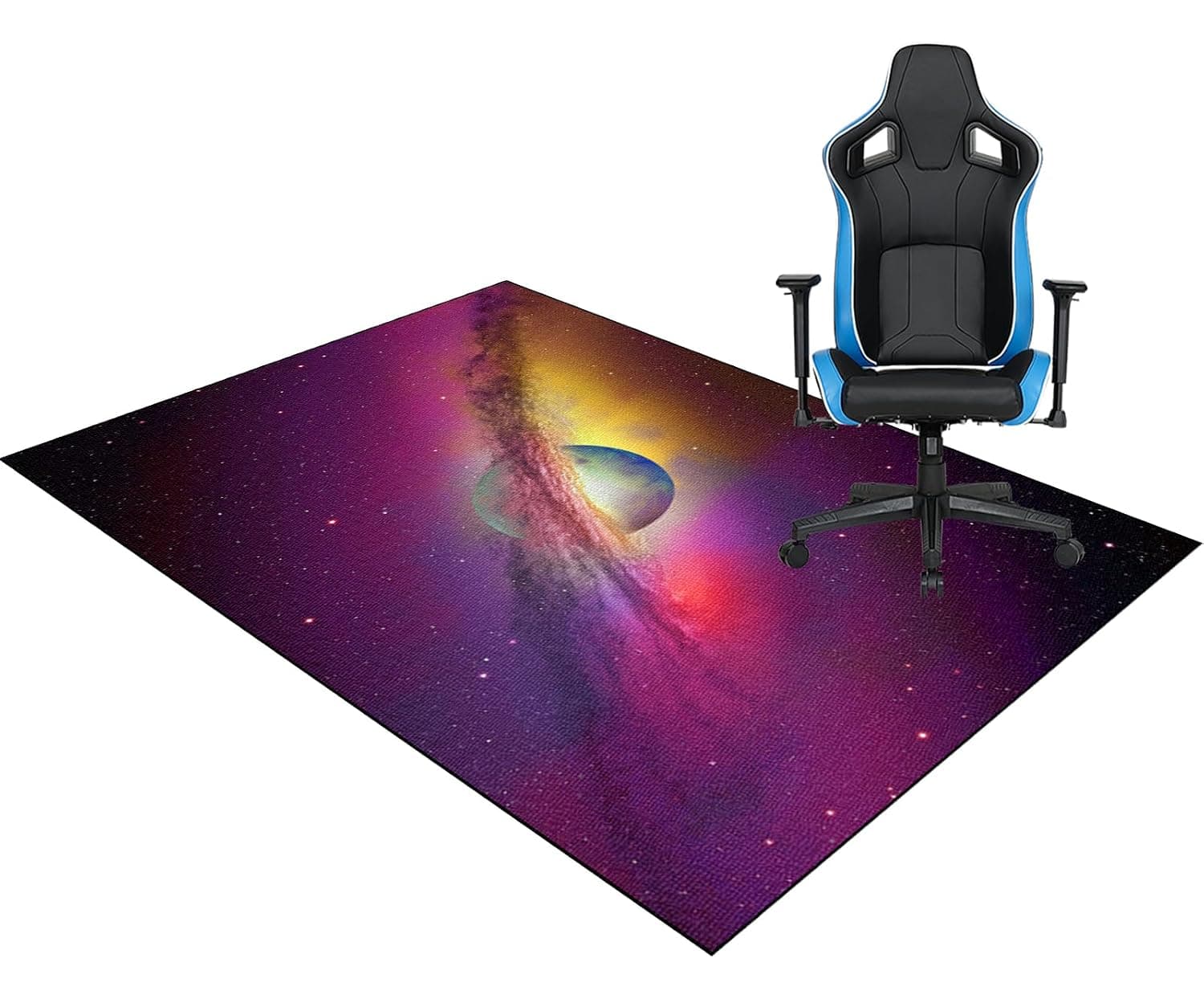 Heavy Duty Gaming Chair Mat For Carpeted Door Mats 150 x 180 cm Office Chair Mat For Hardwood Floor Anti-Slip Carpet Protectors Chair Mats Extra Large Computer Desk Chair Mat For Home and Office