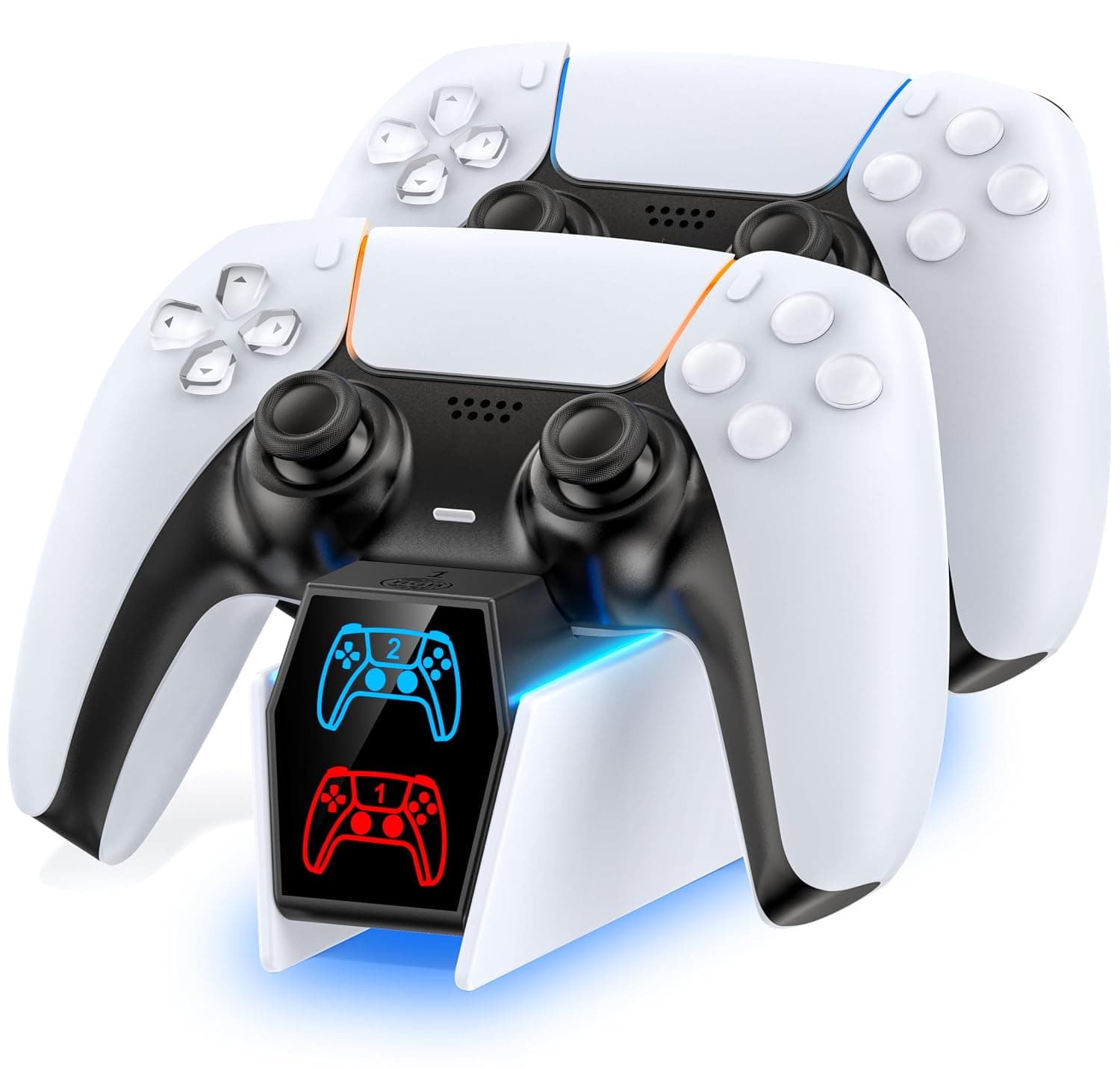 OIVO PS5 Controller Charger, 2H PS5 Charging Station, Dual Controller Charging Stand for Playstation 5,Docking Station Replacement for DualSense Charging Station & P5 Accessory
