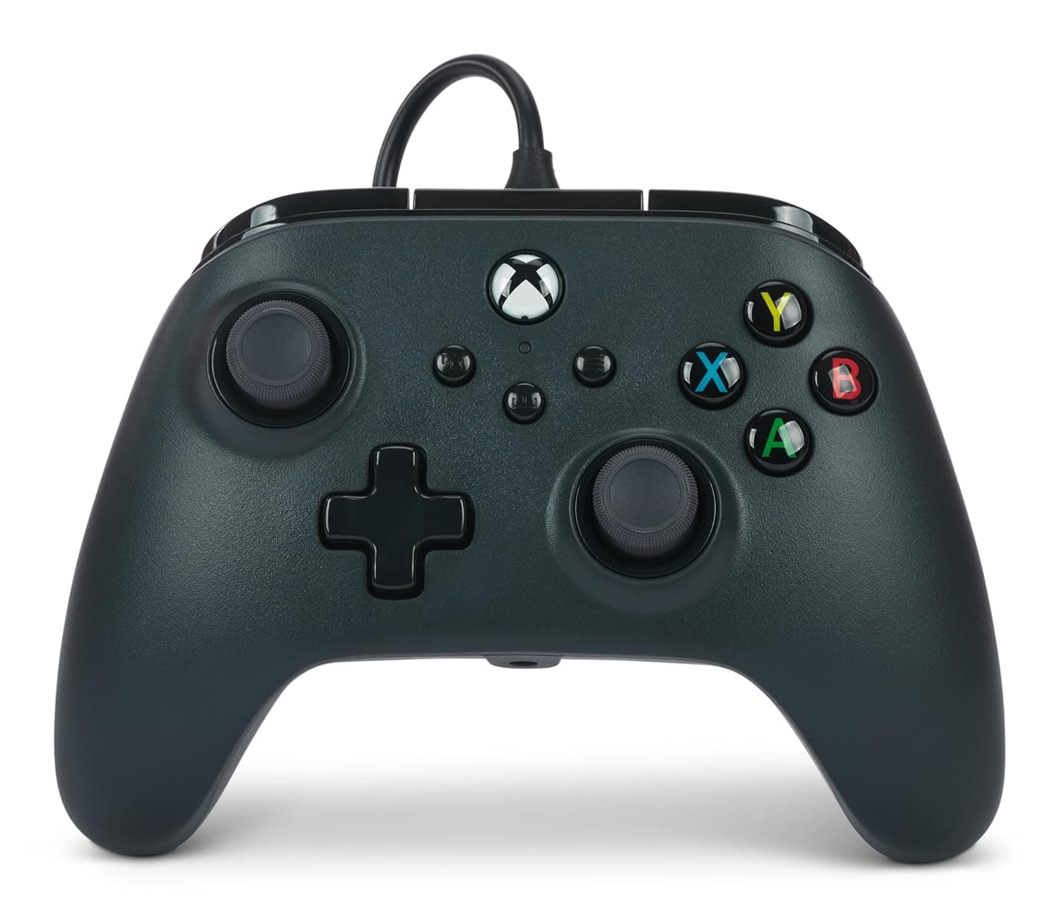 PowerA Wired Controller For Xbox Series X & S, Xbox One, PC, Windows 10 & 11, Dual Rumble Motors, Detachable 10ft USB Cable, 3.5mm Stereo Headset Jack, Official: Black