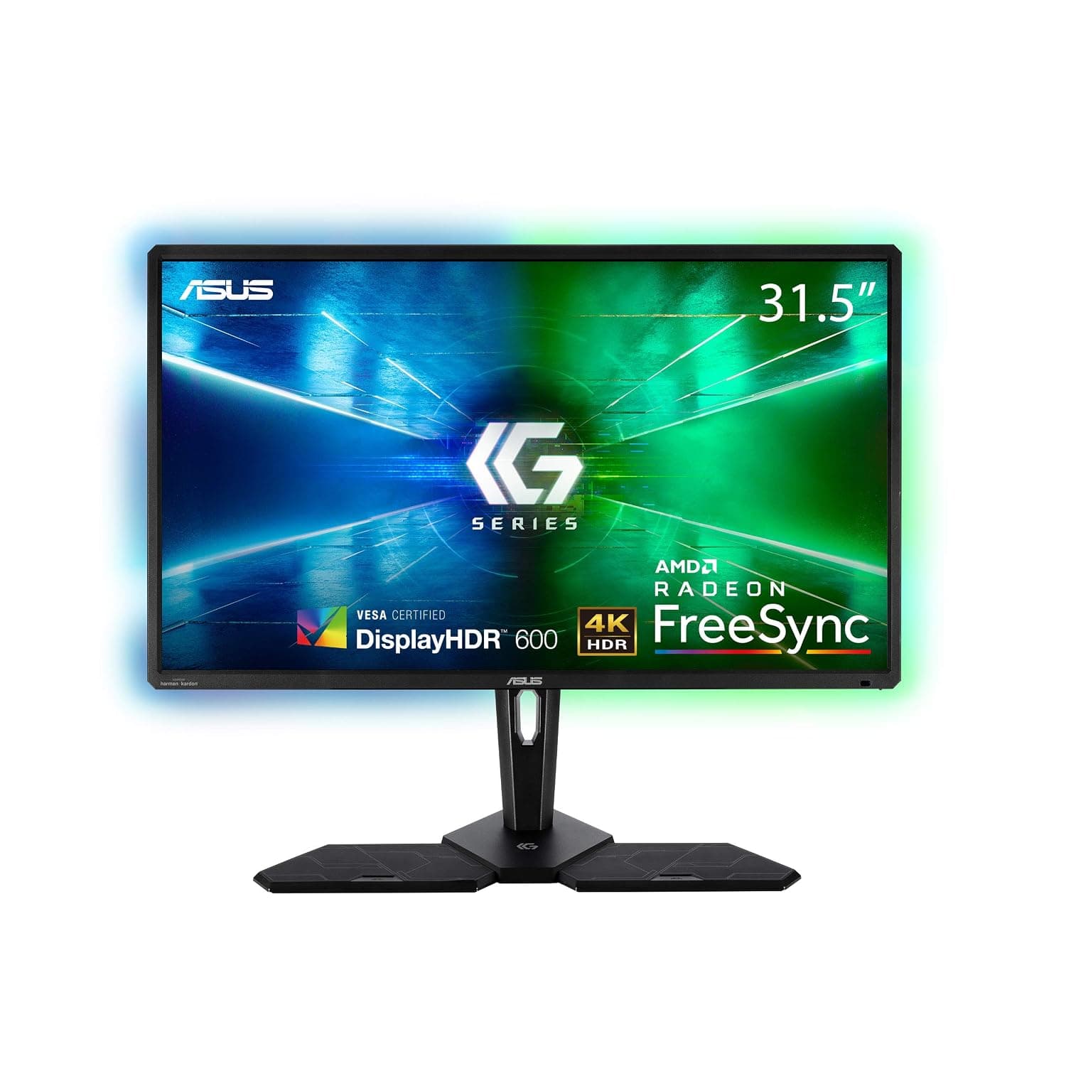 ASUS CG32UQ, 32 Inch 4k(3840x2160), Console Gaming Monitor, Freesync for Xbox, PlaySyatin and Nintendo Switch, DP, HDMI, UB3.0, DCI-P3 95%, DisplayHDR 600, Halo Sync, GameFast, Remote Control