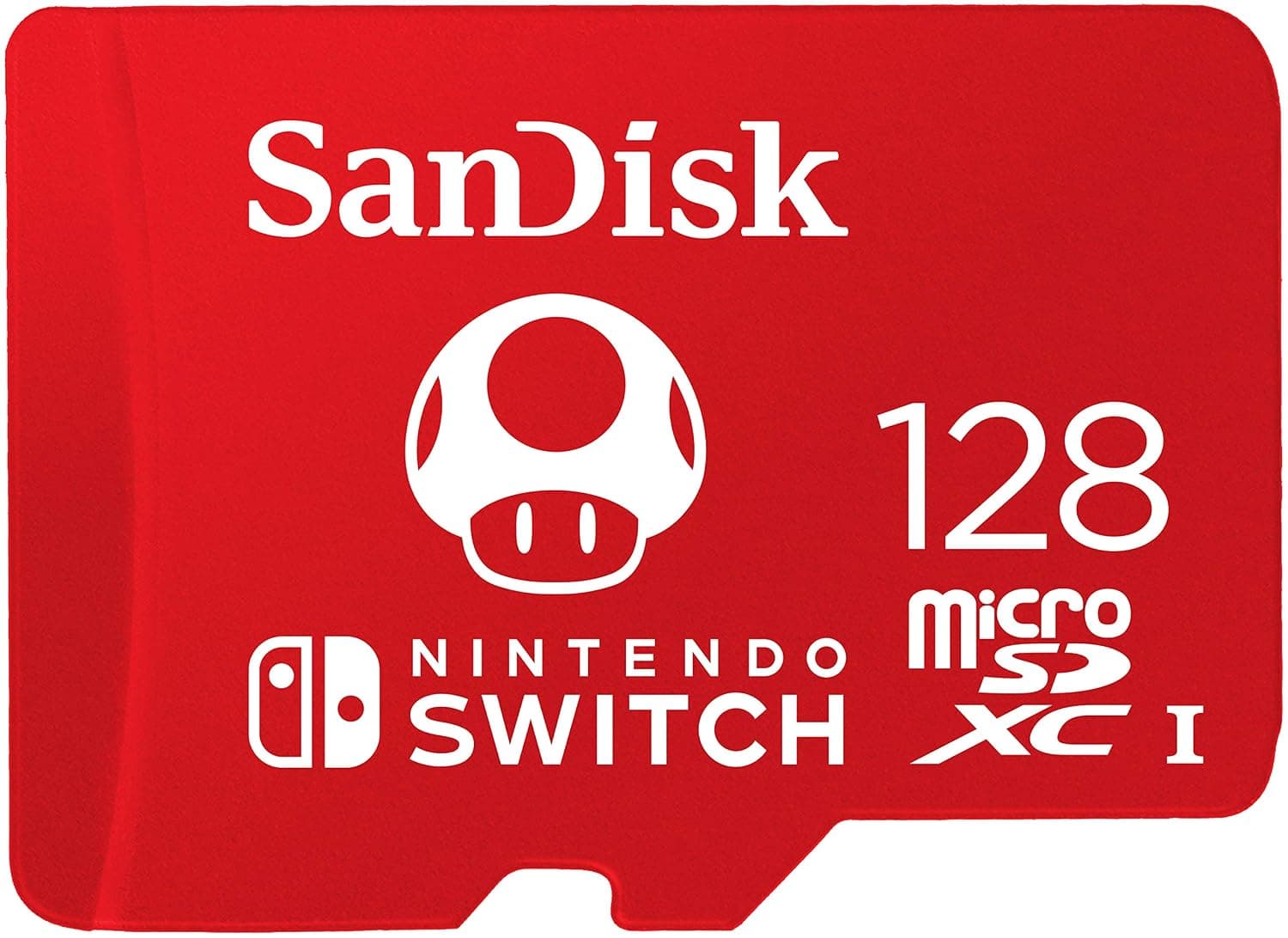 SANDISK microSD Card 128GB, Super Mario Super Mushroom Edition | Officially Licensed for Nintendo-Switch, UHS-I, Up to 100MB/s Read Speeds, Instantly add additional space : MAX_