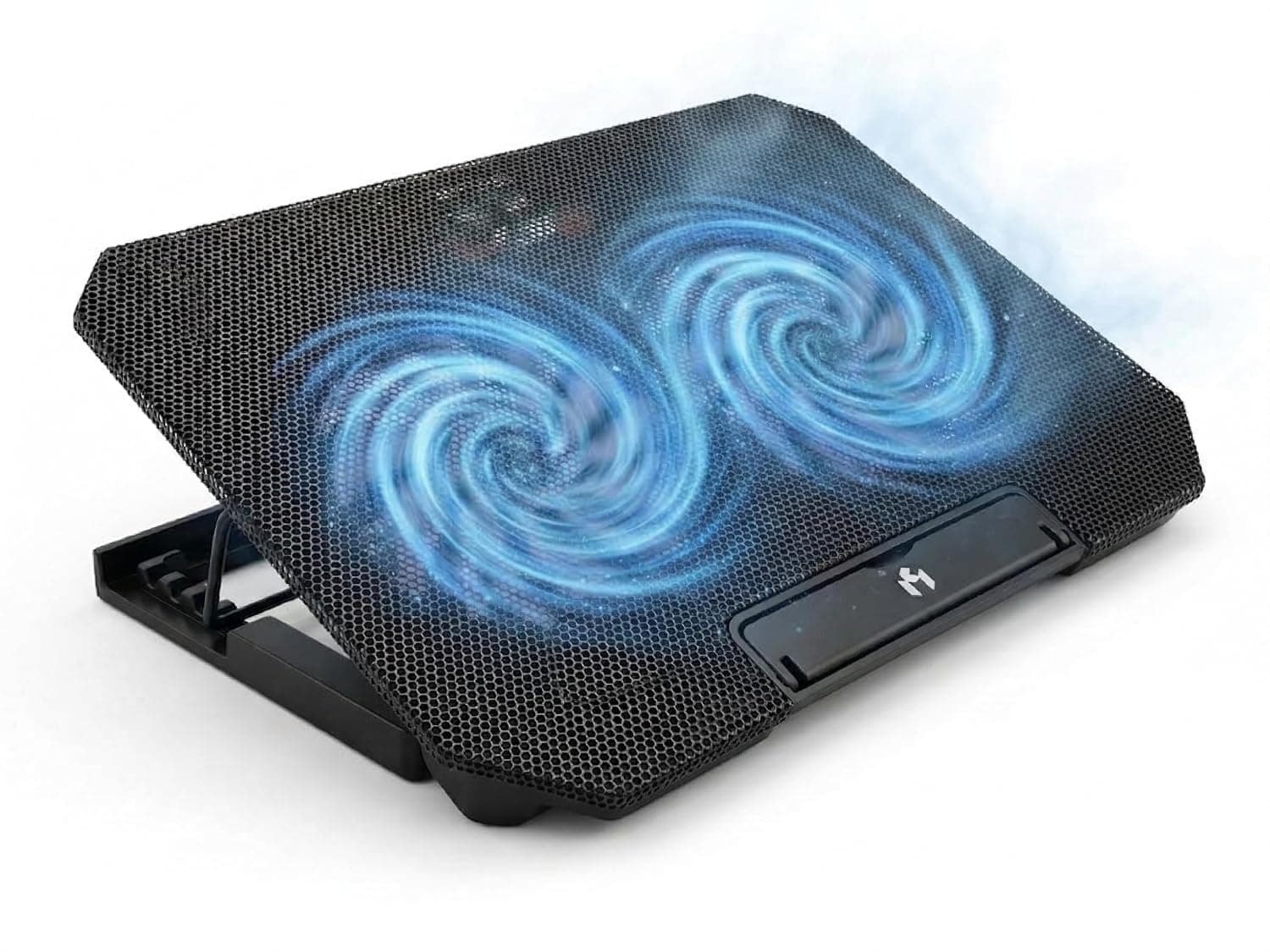 Laptop Cooling Pad Gaming Stand - New Version Dual Fan Laptop Cooler Adjustable Height & Speed - USB Powered Cooling Stand with Fan for 12-17 Inch Laptop - Portable Notebook Cooler for Office & Gaming