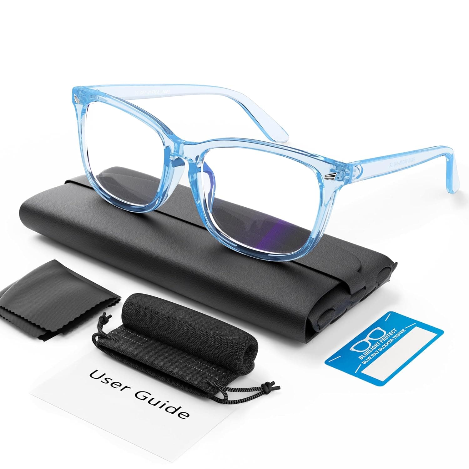 COOLOO Blue Light Blocking Glasses, Anti Glare Gaming Computer Glasses | Reduce Eye Fatigue, Clear True Vision, Impact Resistance, Anti Scratched, UV 400 Protection